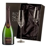 Krug Vintage Champagner mit Swarovski Crystal Flutes - 1